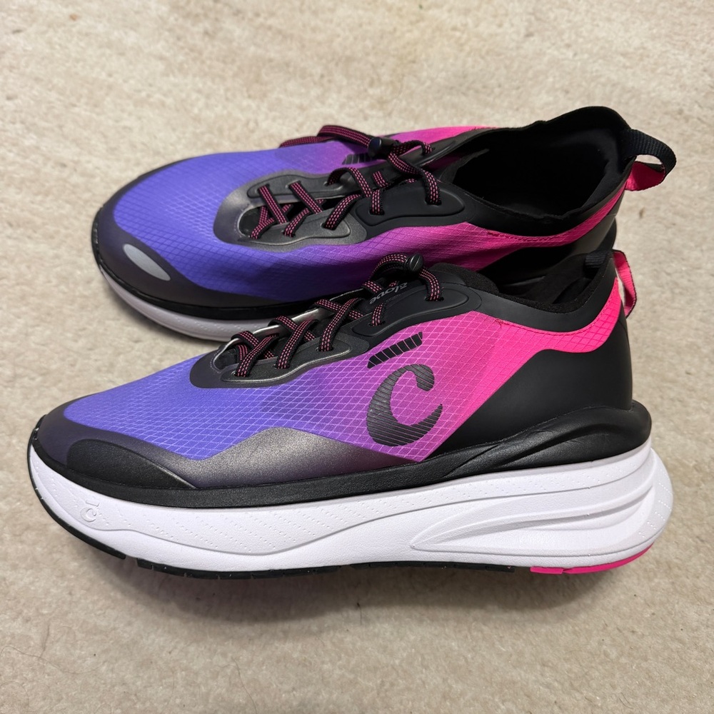Clove Supercush Alto Nursing Sneaker Purple/Black/Pink W11/M9.5 Like New